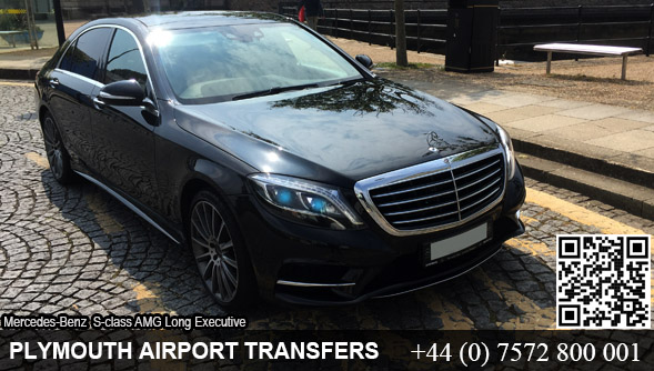 Plymouth Airport Transfer car hire Mercedes S-Class AMG